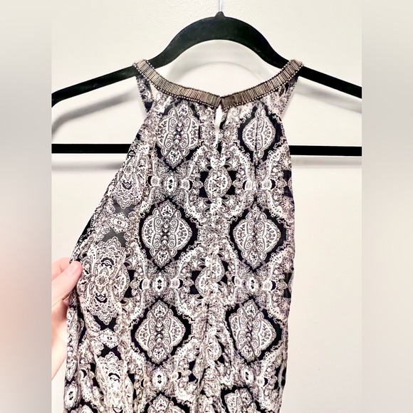 Joie Silk Halter Top, Black & White Print🖤🤍 (Size: M) **NEW WITHOUT TAGS!!🎁** - Picture 9 of 14